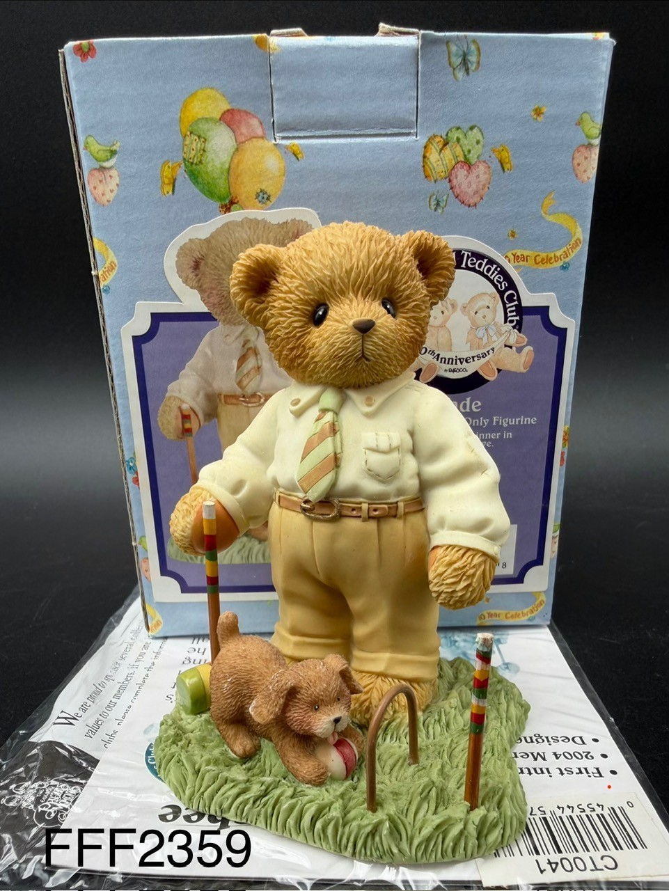 2003 Enesco Cherished Teddies Wade ~ Members Only Figurine #CT0041 2003 Enesco Cherished Teddies Wade ~ Members Only Figurine #CT0041