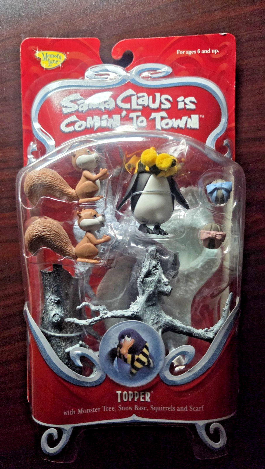 Santa Claus is Coming to Town Topper Figure set by Memory Lane