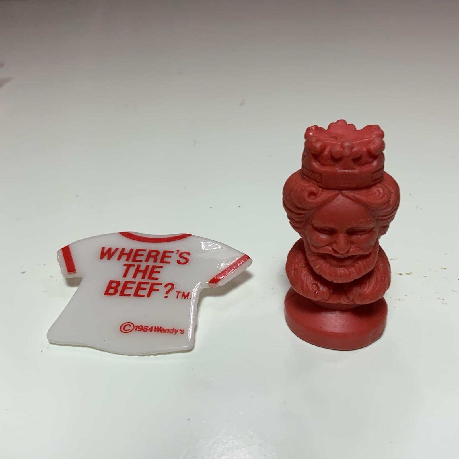 Vintage 1984 Wendy’s Pin “Where’s The Beef?”  1  1/2 x 2\