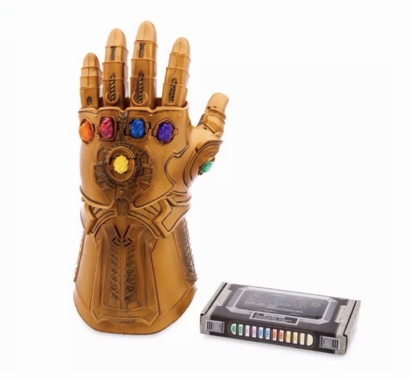 Disney Parks Marvel Guardians of Galaxy Thanos Infinity Gauntlet w/Stones NEW Disney Parks Marvel Guardians of Galaxy Thanos Infinity Gauntlet w/Stones NEW