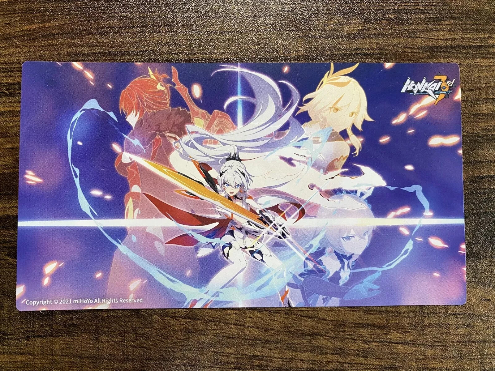 Honkai Impact 3rd 3 2021 Anime Con post card Limited nyc Honkai Impact 3rd 3 2021 Anime Con post card Limited nyc