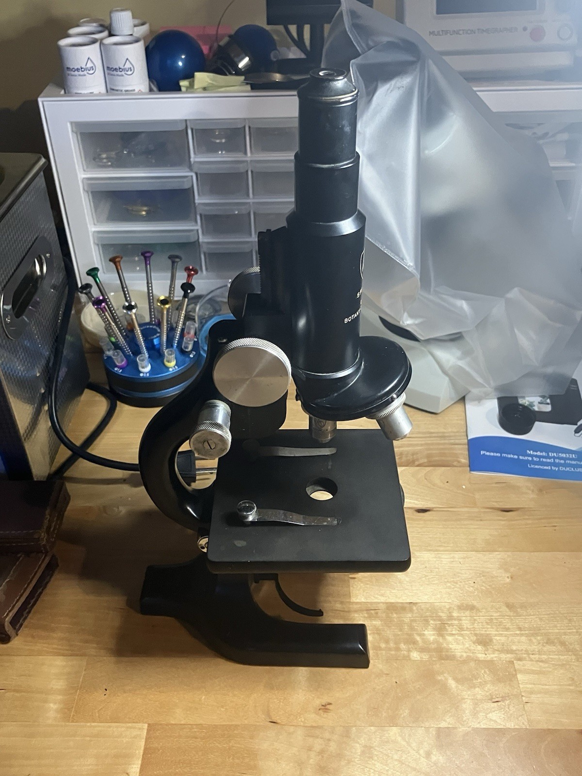 THE Ohio State Botany Dept Engraved 1950s Spencer American Optics Microscope THE Ohio State Botany Dept Engraved 1950s Spencer American Optics Microscope