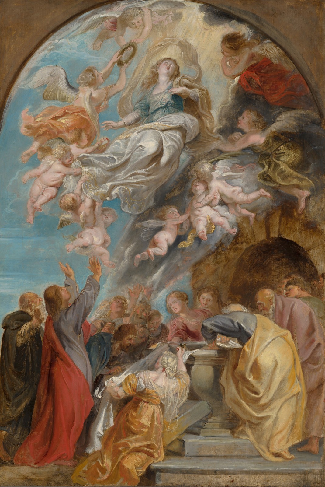 Assumption of the Virgin Rubens Vintage Catholic Painting Glossy Photo Reprint