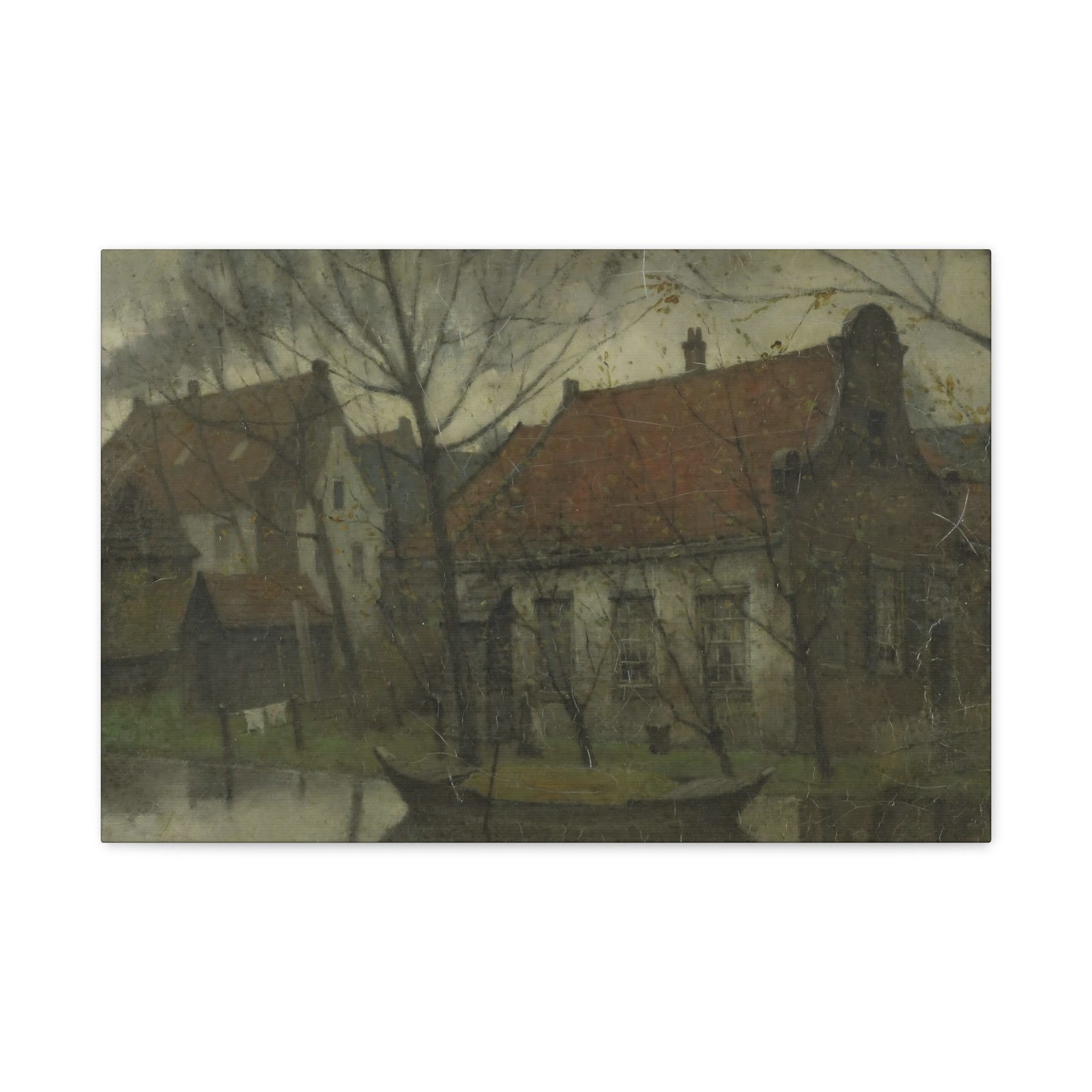 Eduard Karsen - View in a Village - 1885 - 1900 - Canvas Wall Art