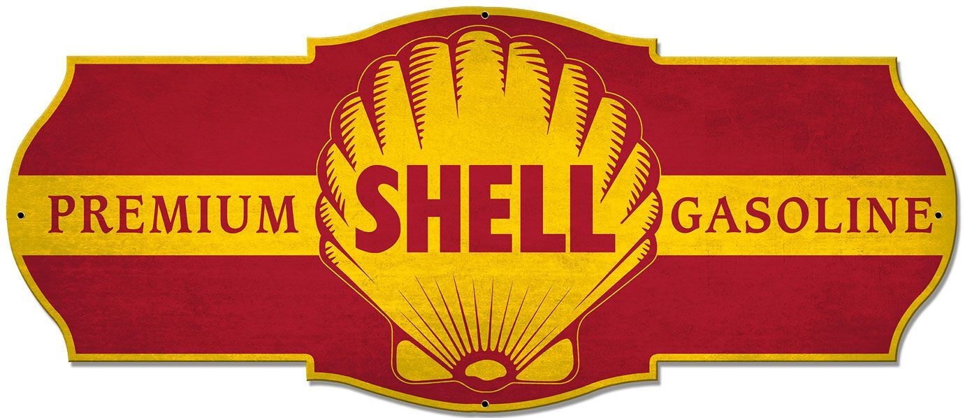 PREMIUM SHELL GASOLINE CLAM LOGO 27