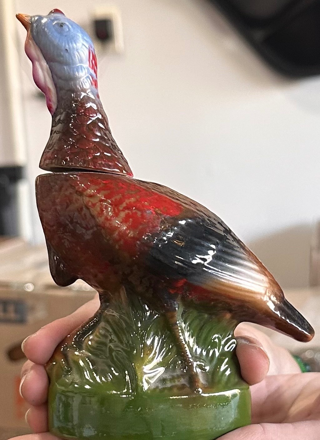 1971 Vintage Wild Turkey No 1  Mini Turkey Decanter Empty(55 years old)