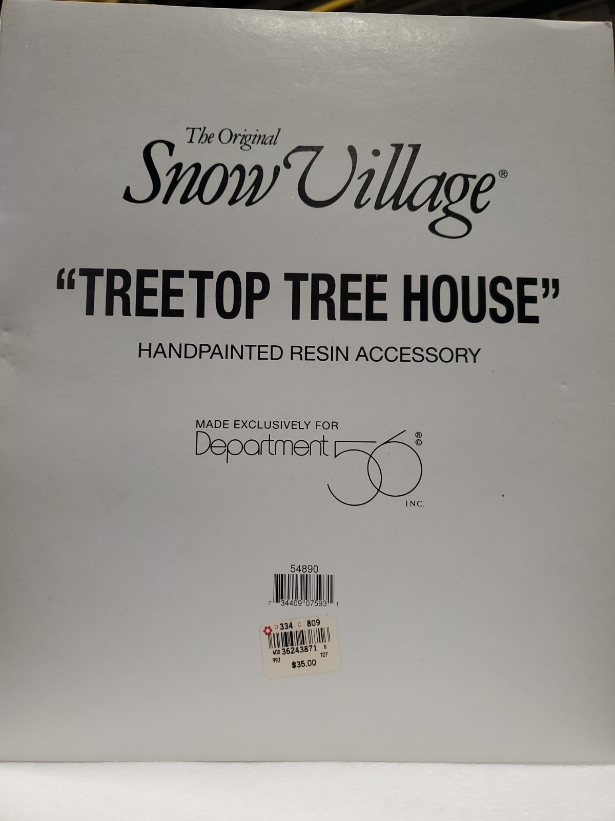 Department 56 Snow Village  Tree Top Tree House RETIRED #54890