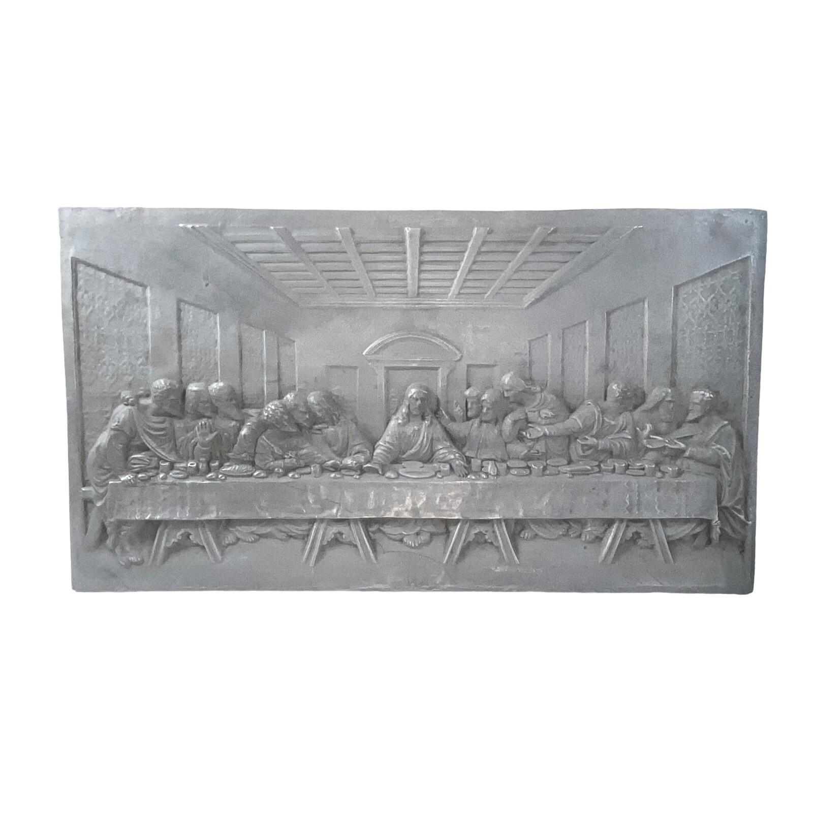 The Last Supper Picture Cast Aluminum Relief Portrait 24