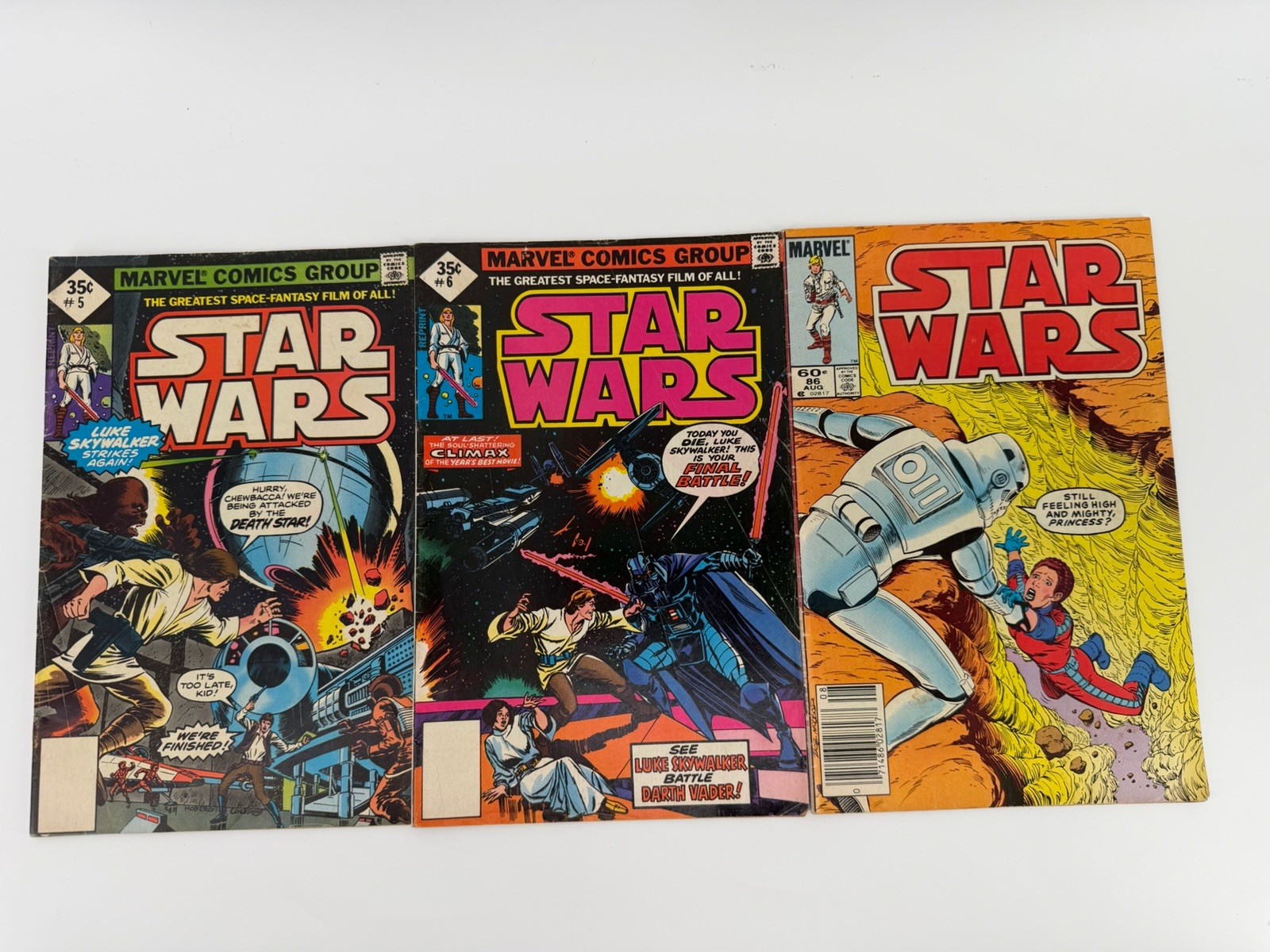 Vintage Comic Book Lot of 20 Marvel DC Star Wars Batman Sgt Fury 1970s-90s