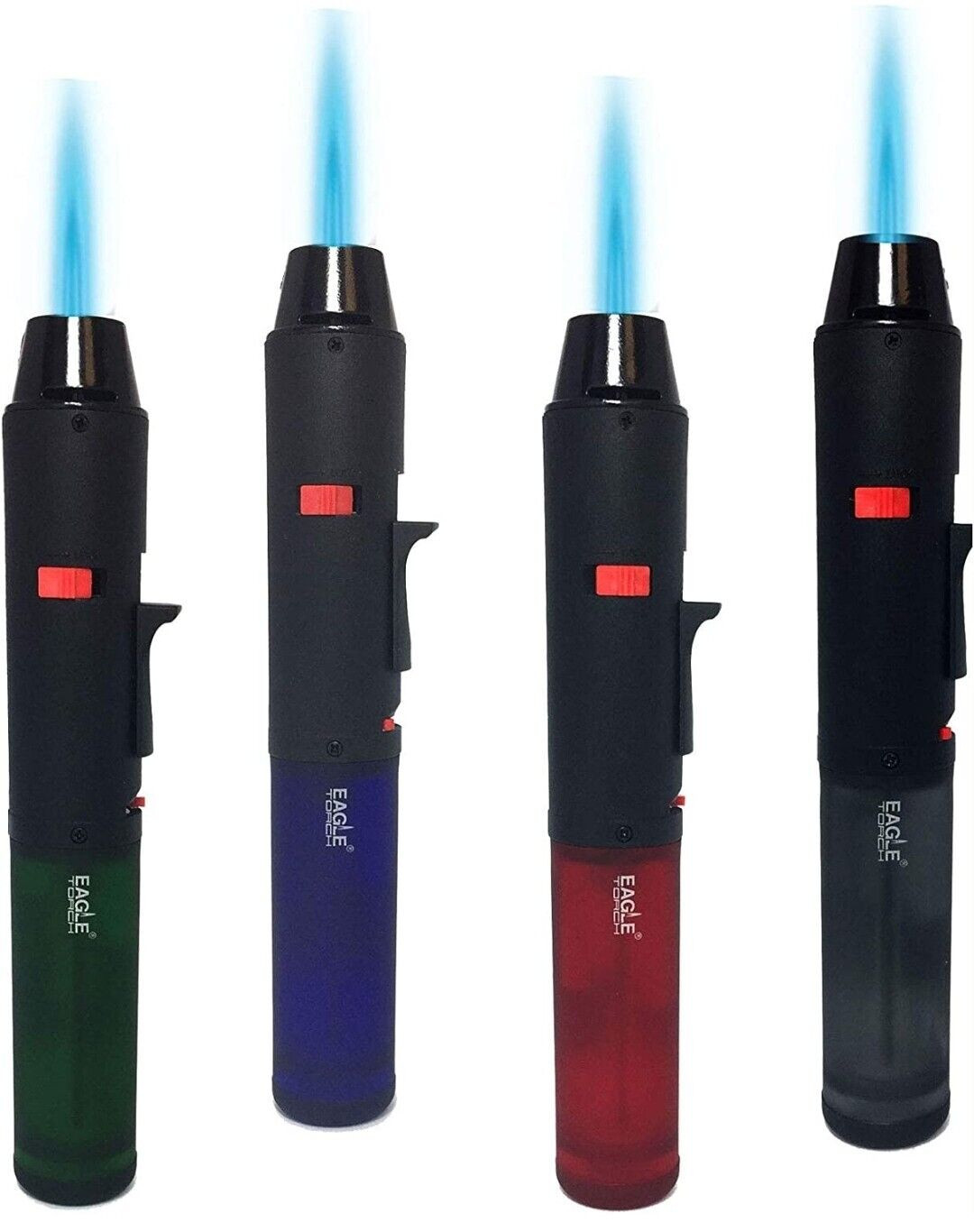 Pack of 4 Eagle Pen Torch Single Jet Flame Windproof 7\ Pack of 4 Eagle Pen Torch Single Jet Flame Windproof 7\