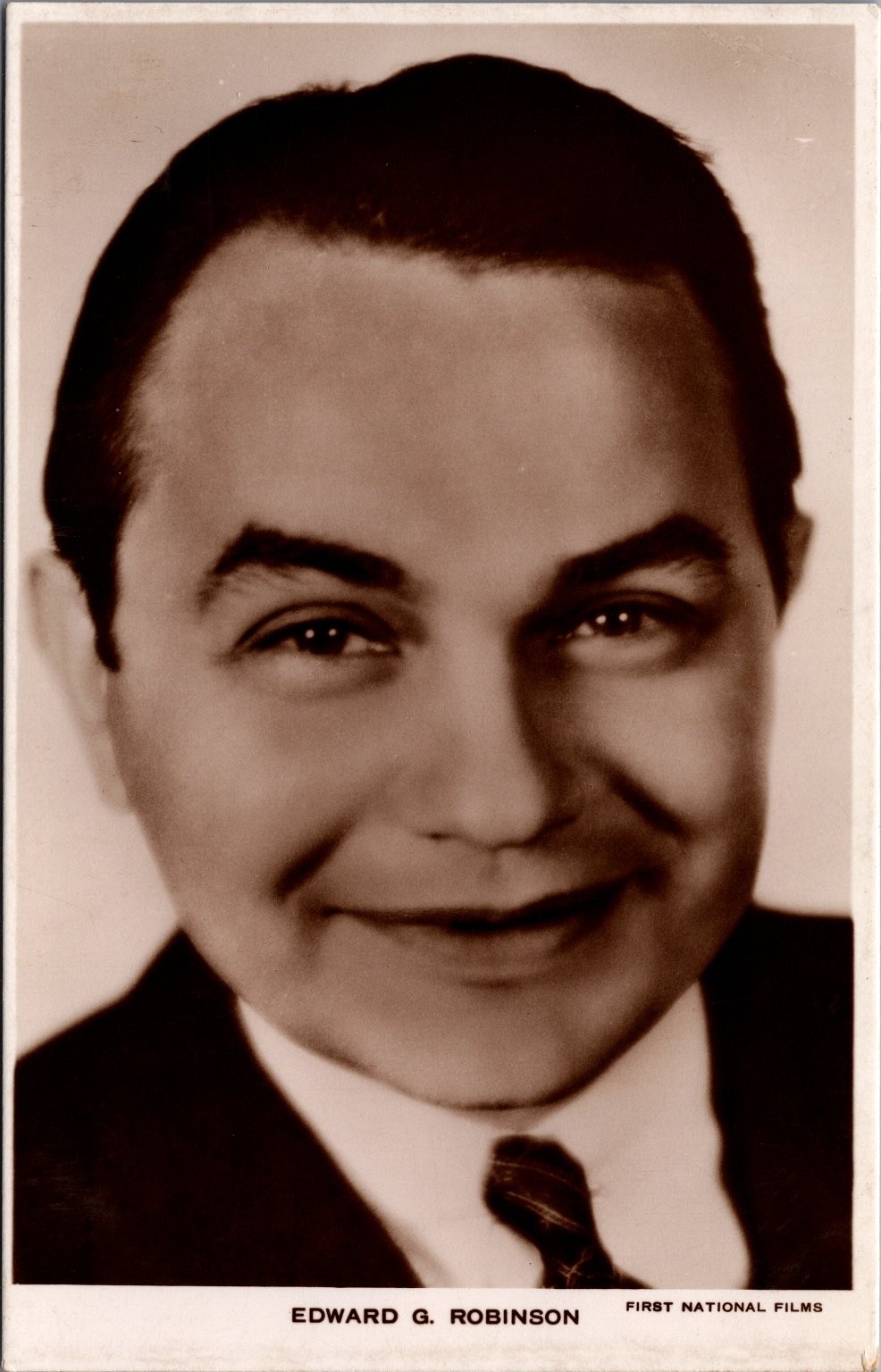 Edward G. Robinson Real Photo Postcard - First National Films British