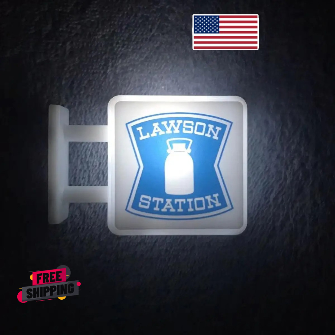 Lawson Miniature Light Sign Magnet Convenience Store Mini LED Sign New Japan Lawson Miniature Light Sign Magnet Convenience Store Mini LED Sign New Japan