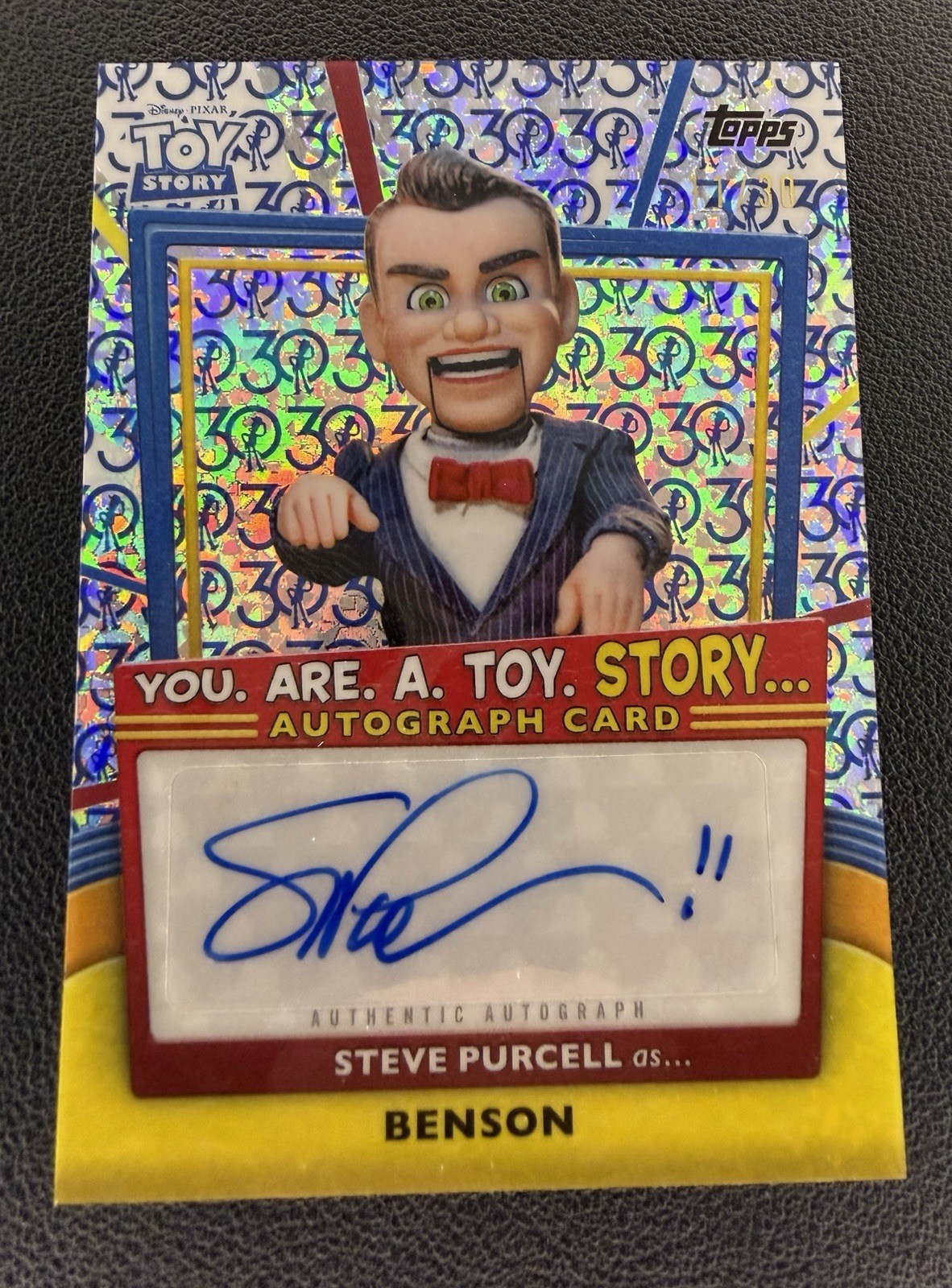 2025 Topps 30 Years of Toy Story Steve Purcell as Benson Auto /30 #YRT-SP
