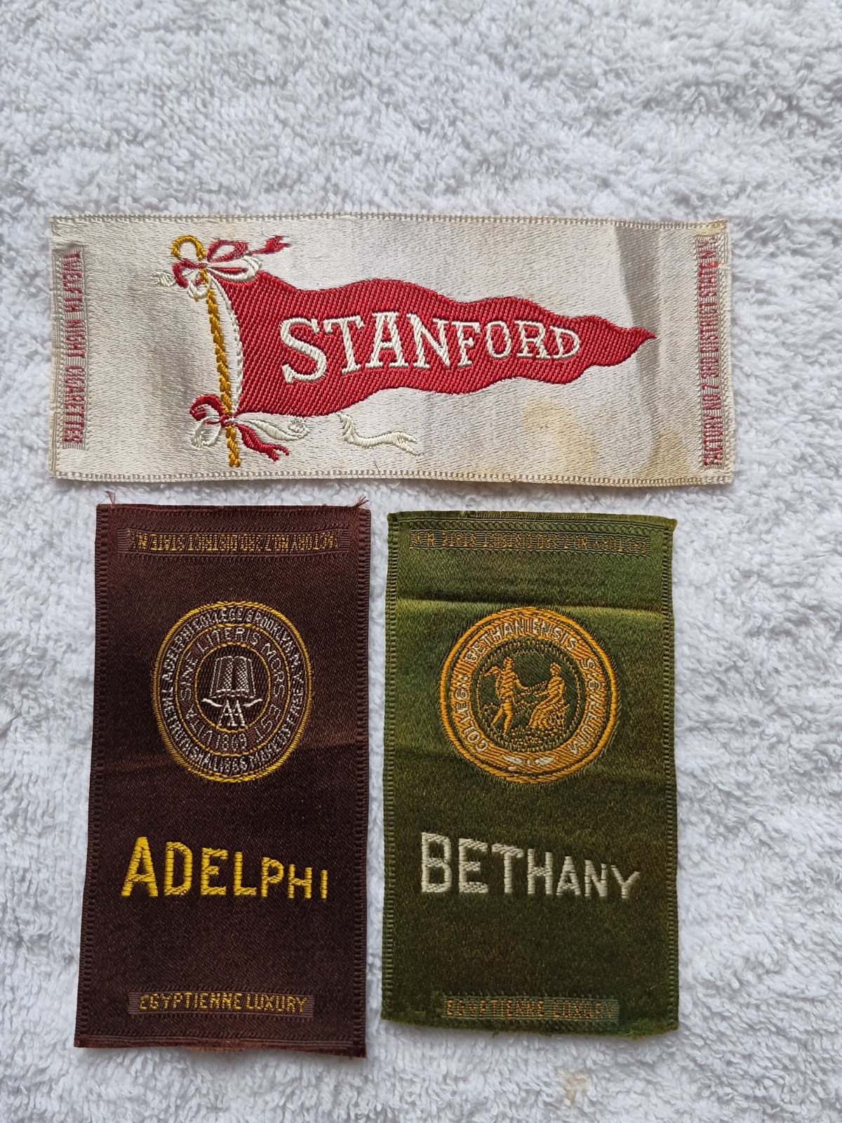 3 University-Themed Tobacco Silks Circa 1910
