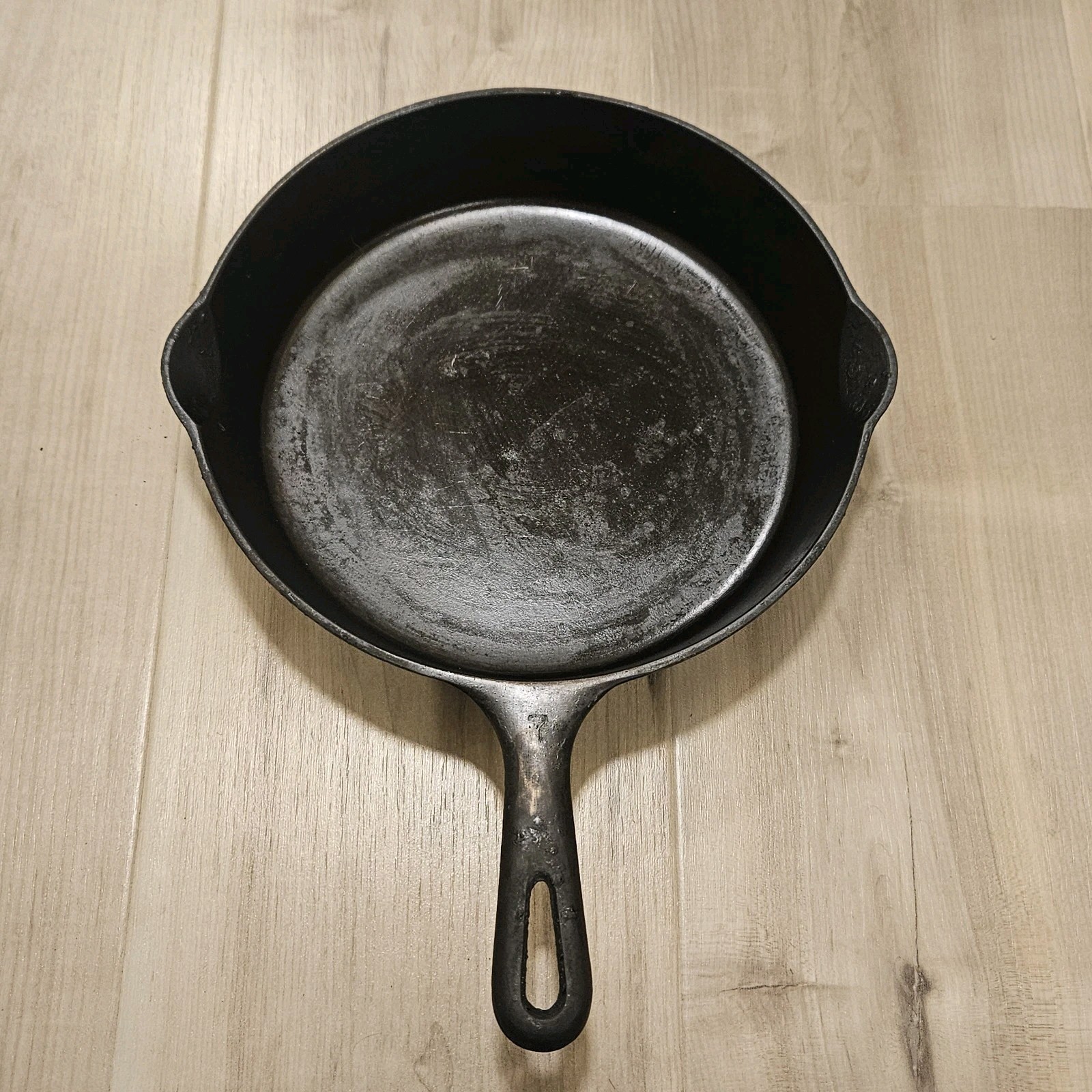 Vintage Griswold No. 7 Cast Iron Skillet 701, Erie PA 