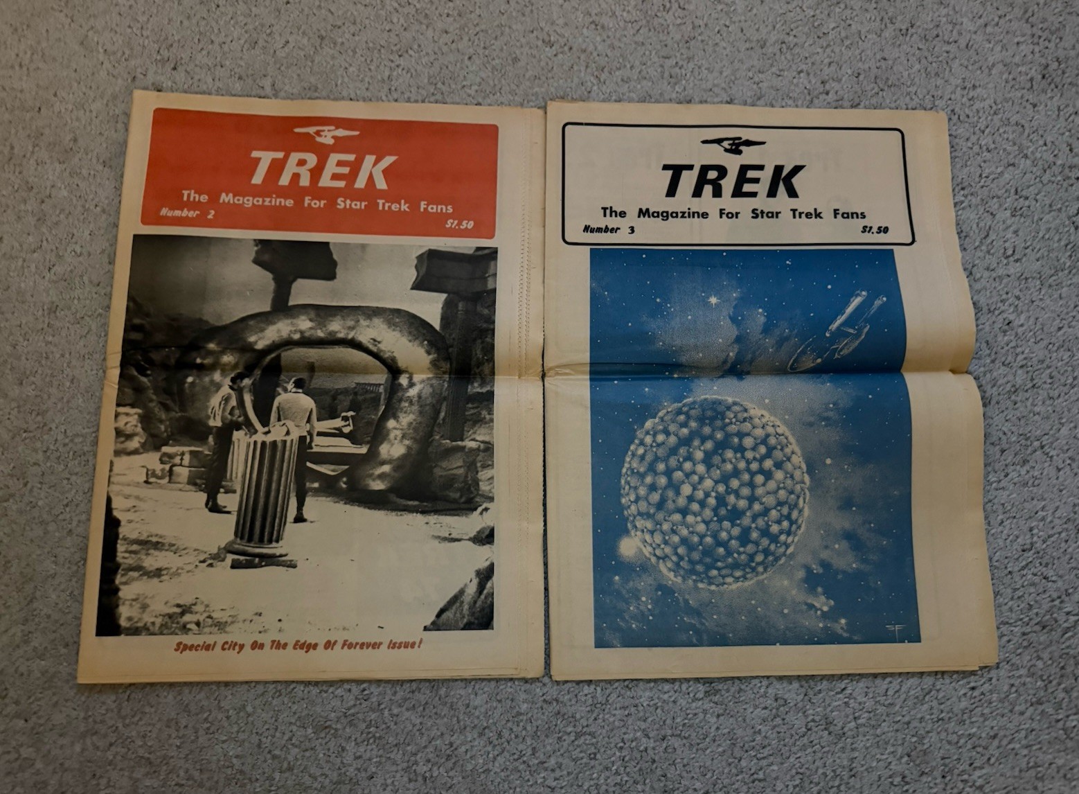 TREK The Magazine RARE Lot Of 2 Issue 2 & 3 Giant Star Trek Fanzine 1976 Vintage TREK The Magazine RARE Lot Of 2 Issue 2 & 3 Giant Star Trek Fanzine 1976 Vintage