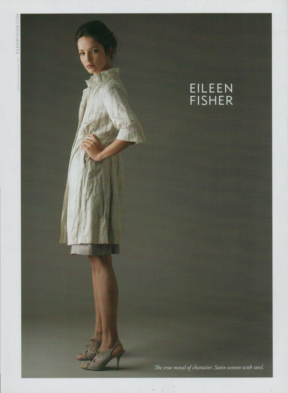EILEEN FISHER Footwear Magazine Print Ad Advert long legs high heels shoes 2010