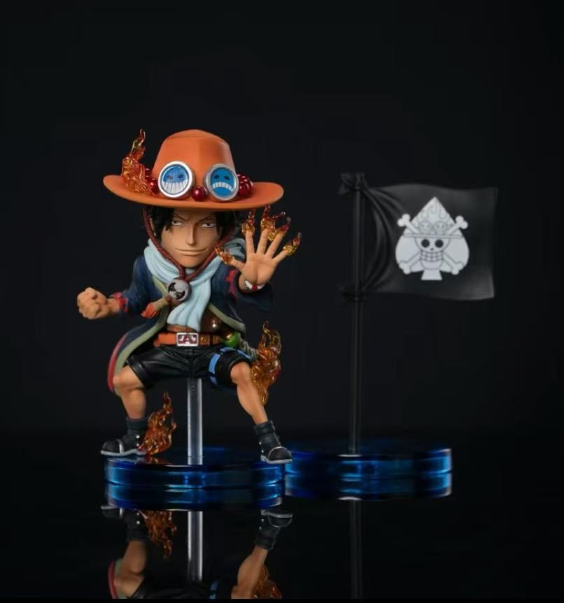 YZ Studio One Piece Portgas·D· Ace Resin Statue In Stock WCF Scale H7.8CM