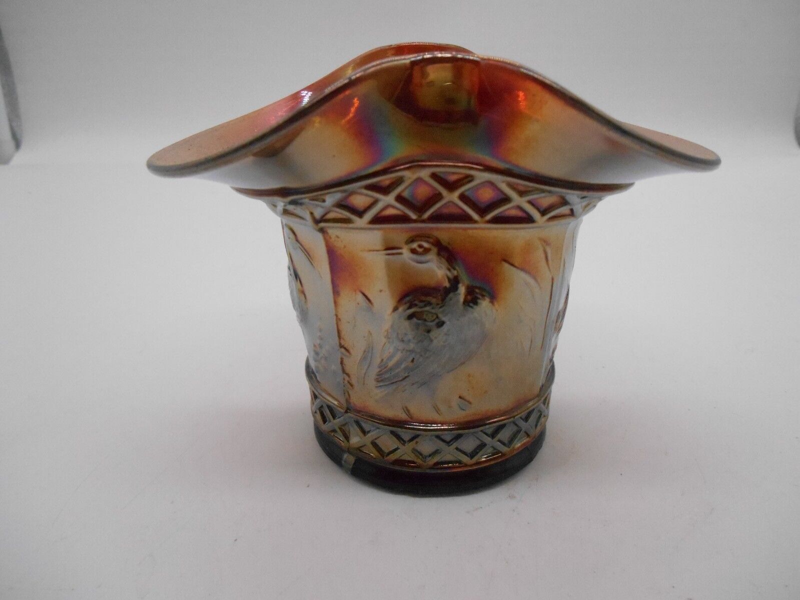 Vintage Dugan Carnival Glass Iridescent 4\