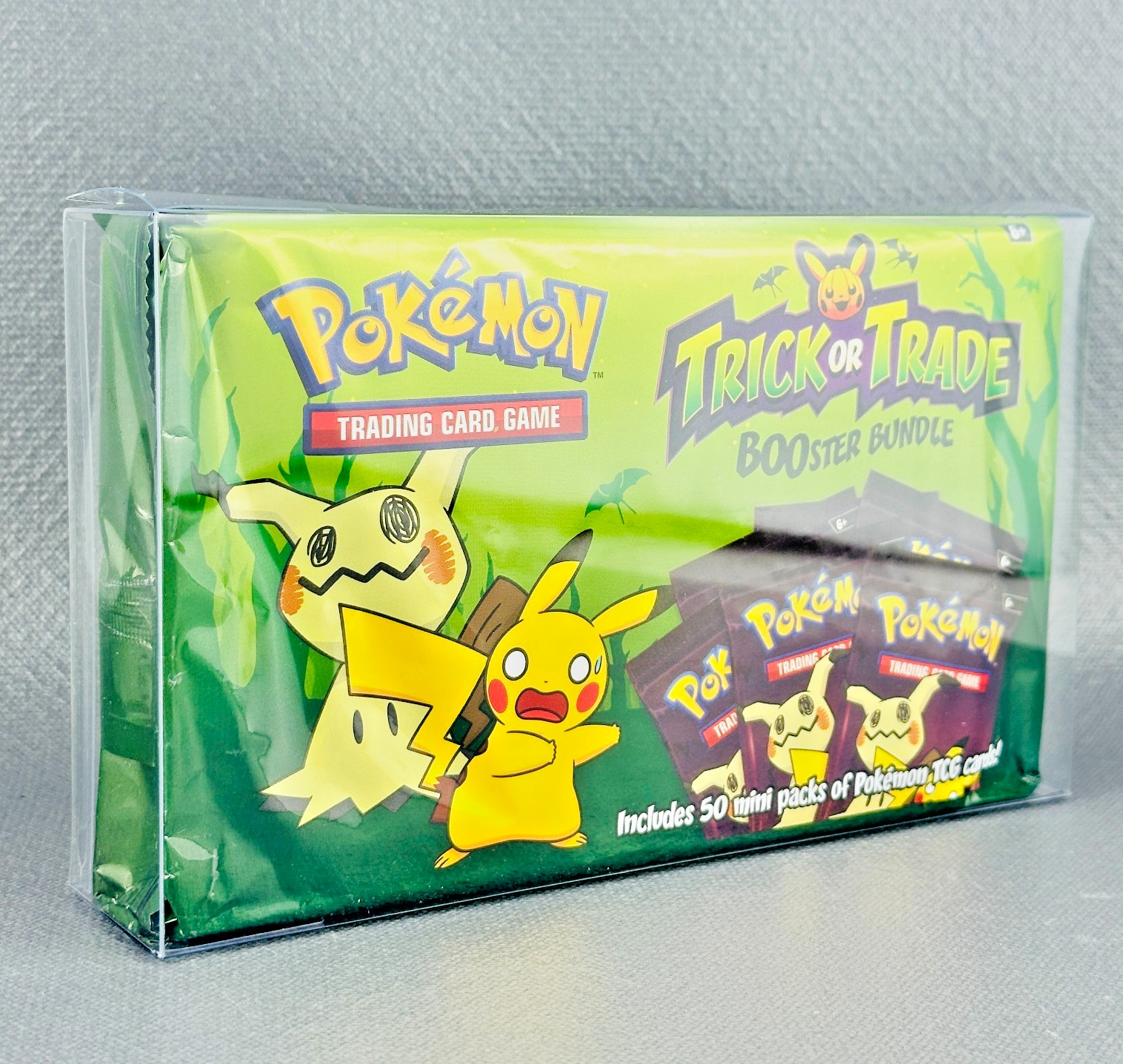 Pokemon Protective Case Trick Or Trade Halloween Box 50 Booster Bundle 2023