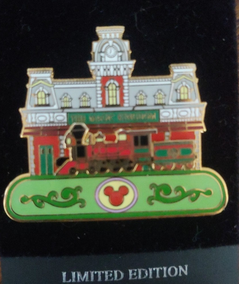 RARE LE Train Station Magic Kingdom Slider Disney Main Street WDW Park ride