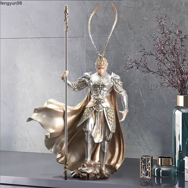 Sun Wukong NEW Monkey King Statue Fight to Beat Buddha Golden Hoop Home Ornament Sun Wukong NEW Monkey King Statue Fight to Beat Buddha Golden Hoop Home Ornament