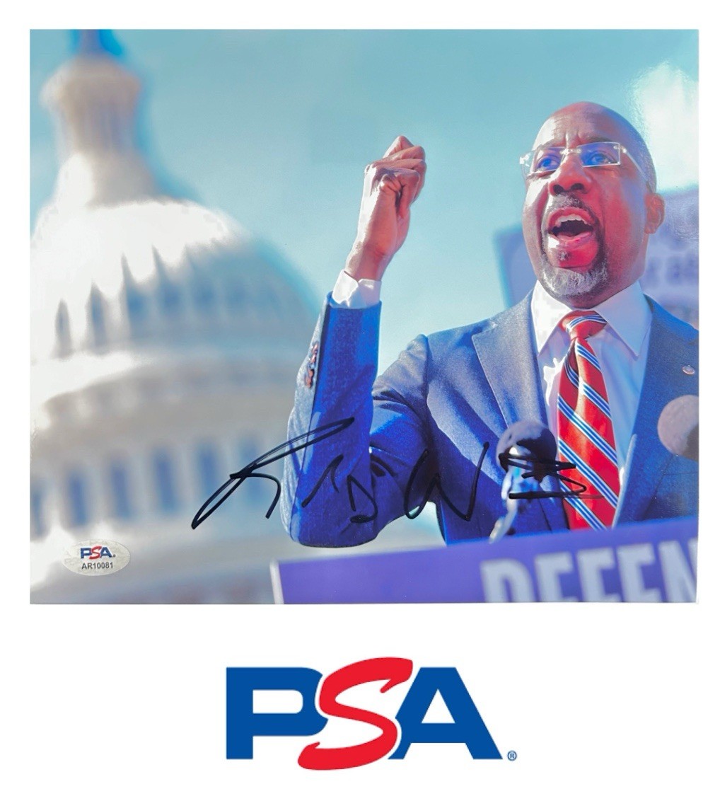 Rev. Raphael Warnock Signed 8x10 Photo US Senator Georgia Autographed PSA/DNA Rev. Raphael Warnock Signed 8x10 Photo US Senator Georgia Autographed PSA/DNA