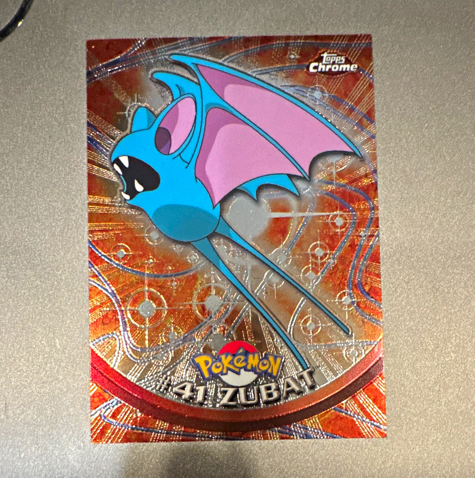 Topps Chrome Pokémon TV Animation Edition Zubat #41 Trading Card 1999 English