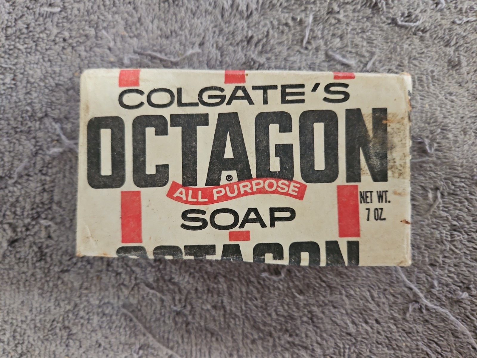 Colgate’s Octagon All Purpose Soap New York NY Vintage 7 oz.  Bar