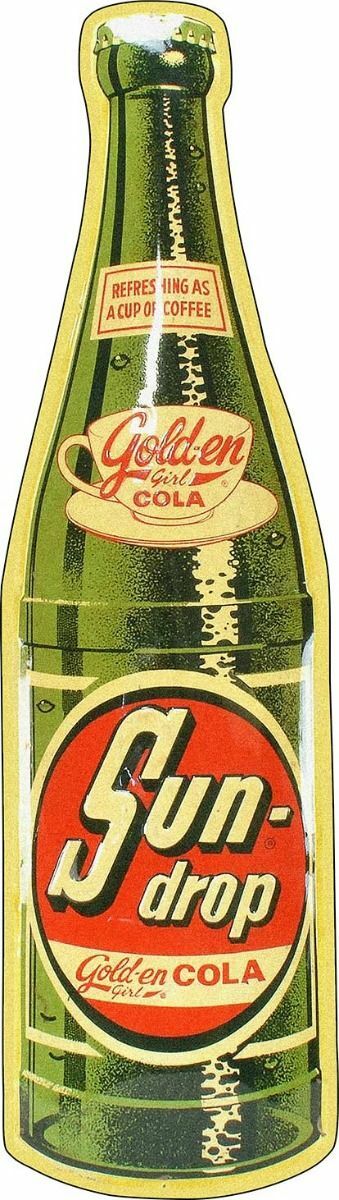 SUNDROP GOLDEN GIRL COLA SODA POP BOTTLE 20\