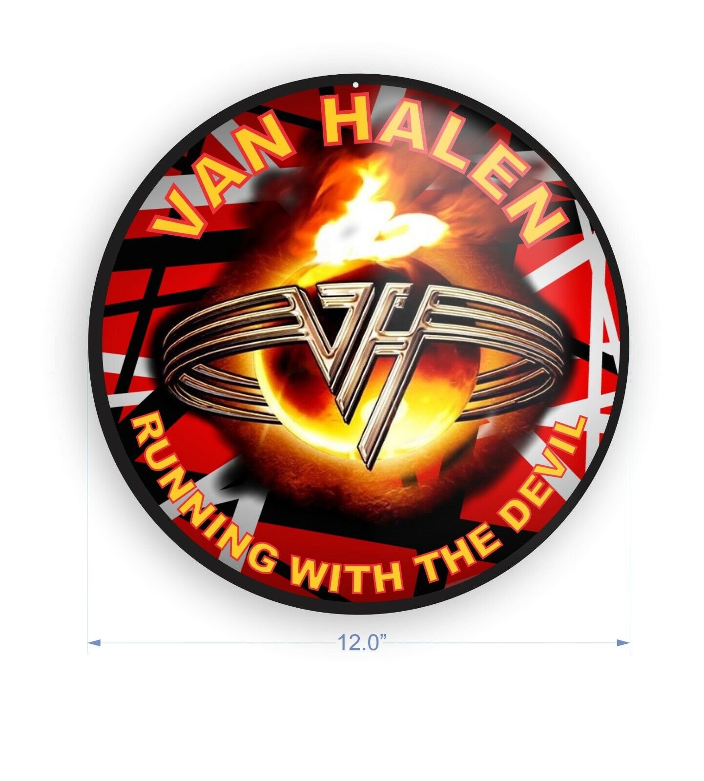 Van Halen Metal Wall Sign
