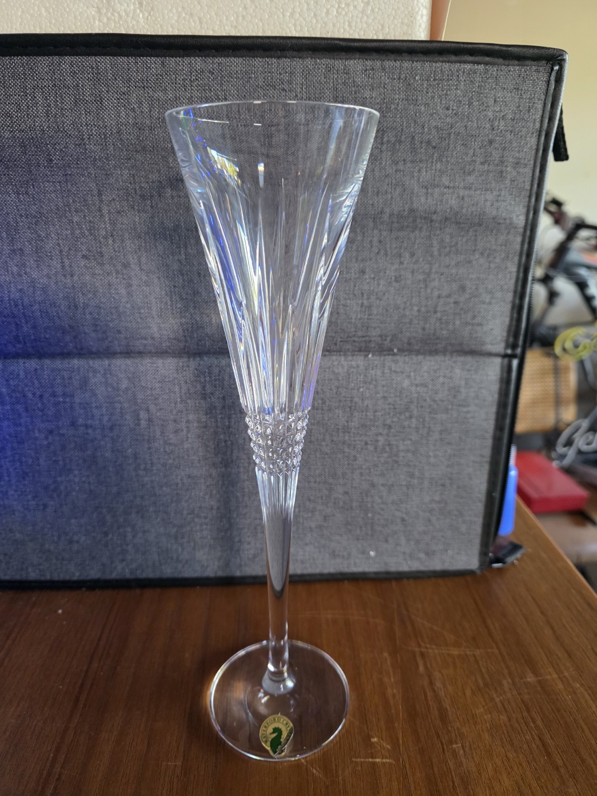 Waterford Crystal Lismore Diamond Champagne Toasting Flute 11\