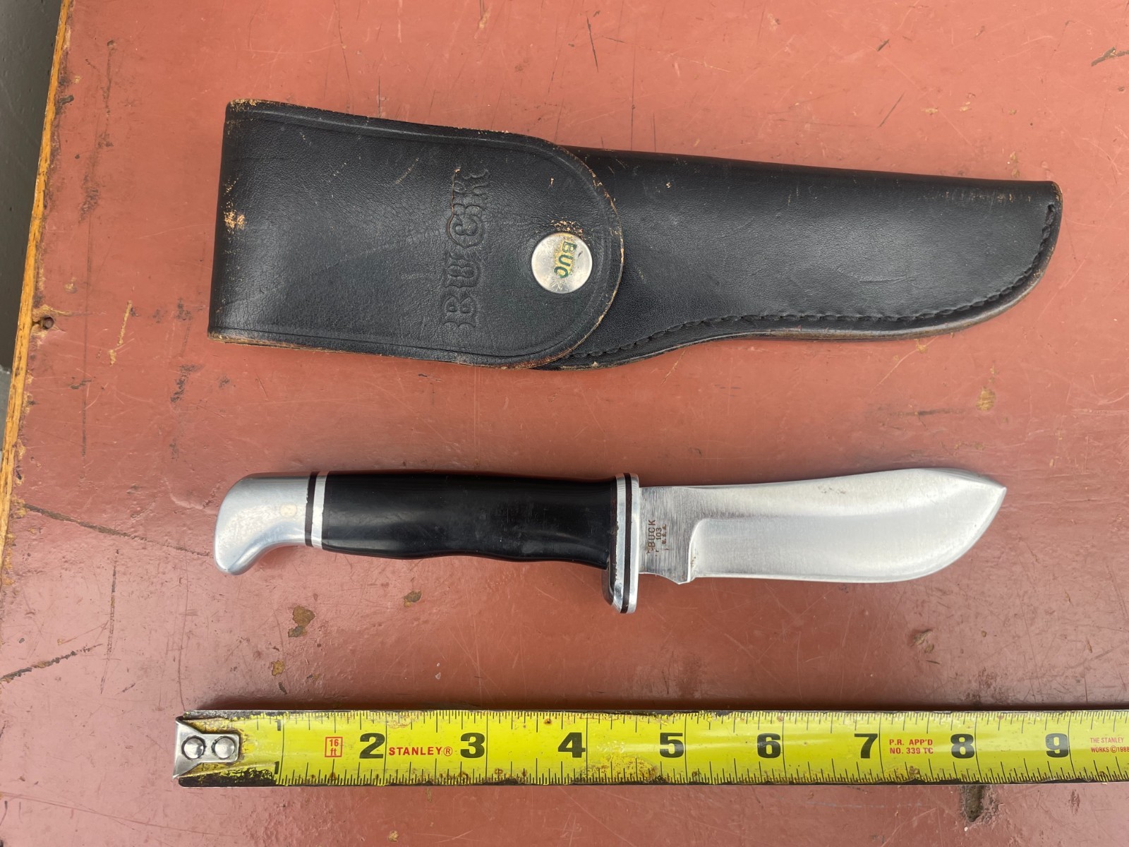 Vintage 1970s  Buck 103 Skinner knife 3 line inverted tang stamp VGC