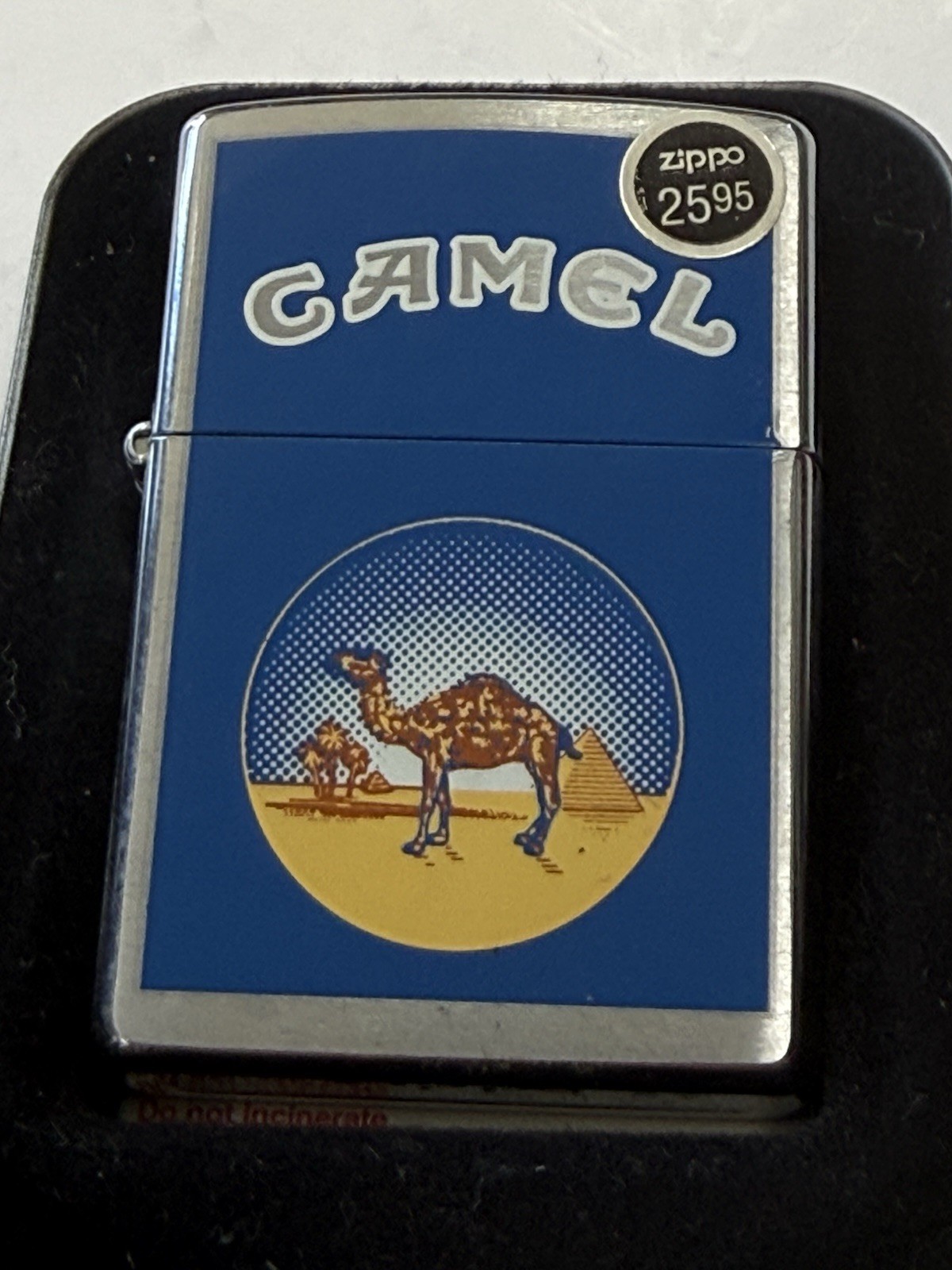 ZIPPO 1999 CAMEL CIRCLE BRUSHED CHROME LIGHTER SEALED IN BOX H673 ZIPPO 1999 CAMEL CIRCLE BRUSHED CHROME LIGHTER SEALED IN BOX H673