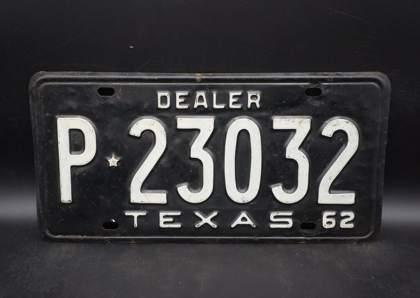 1962 Texas DEALER License Plate