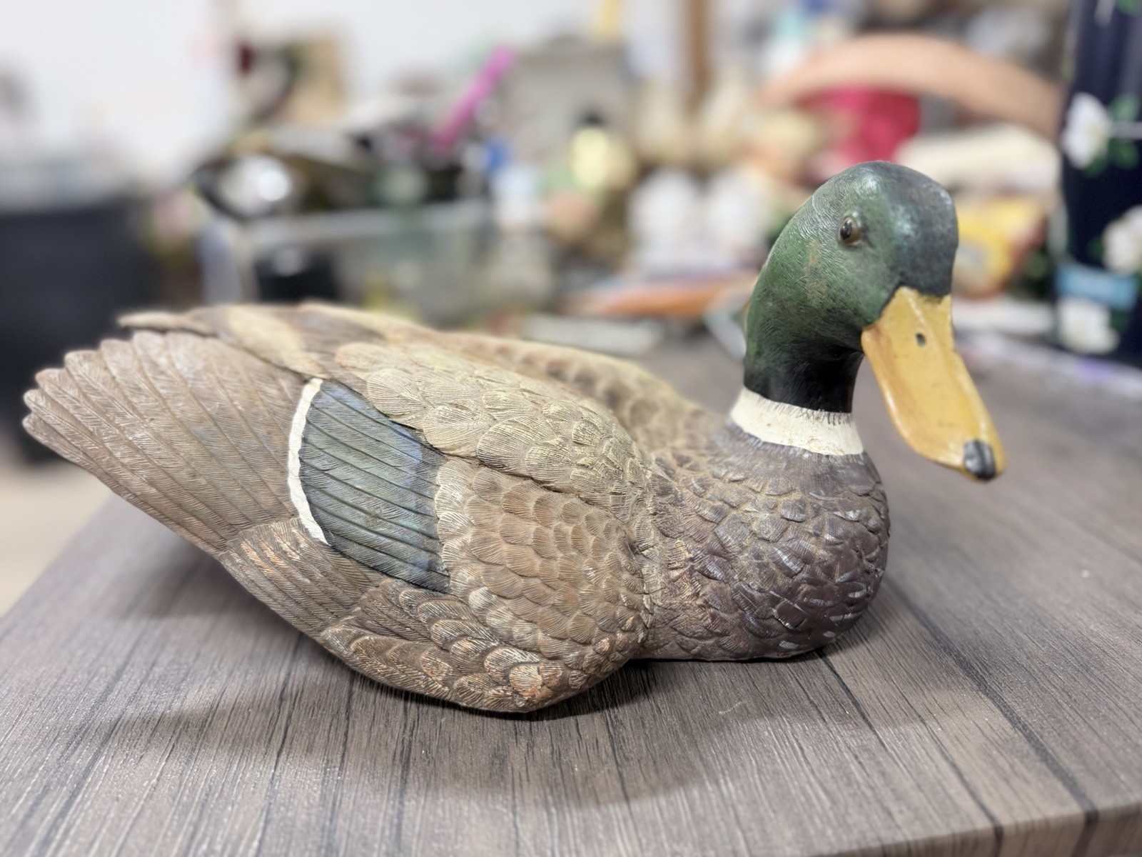 Vintage Hand Painted Mallard Duck