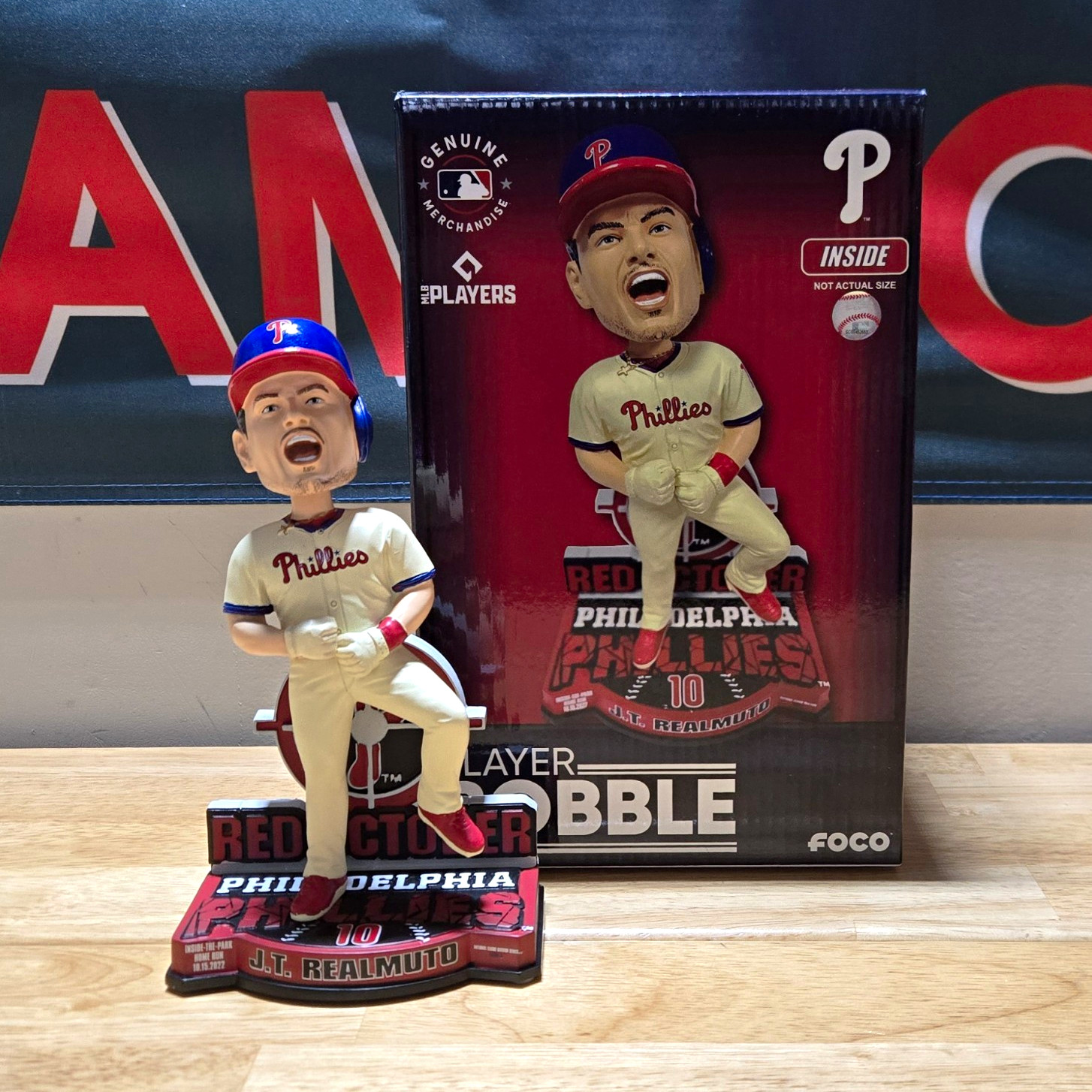 JT Realmuto Philadelphia Phillies Red October Postseason Bobblehead 222 made