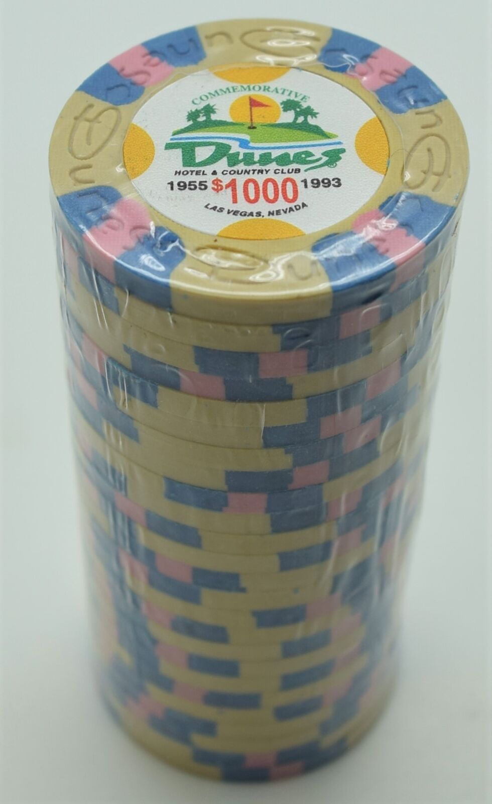 Poker Chips (25) $1,000 Dunes Commemorative 9 gram Clay Composite