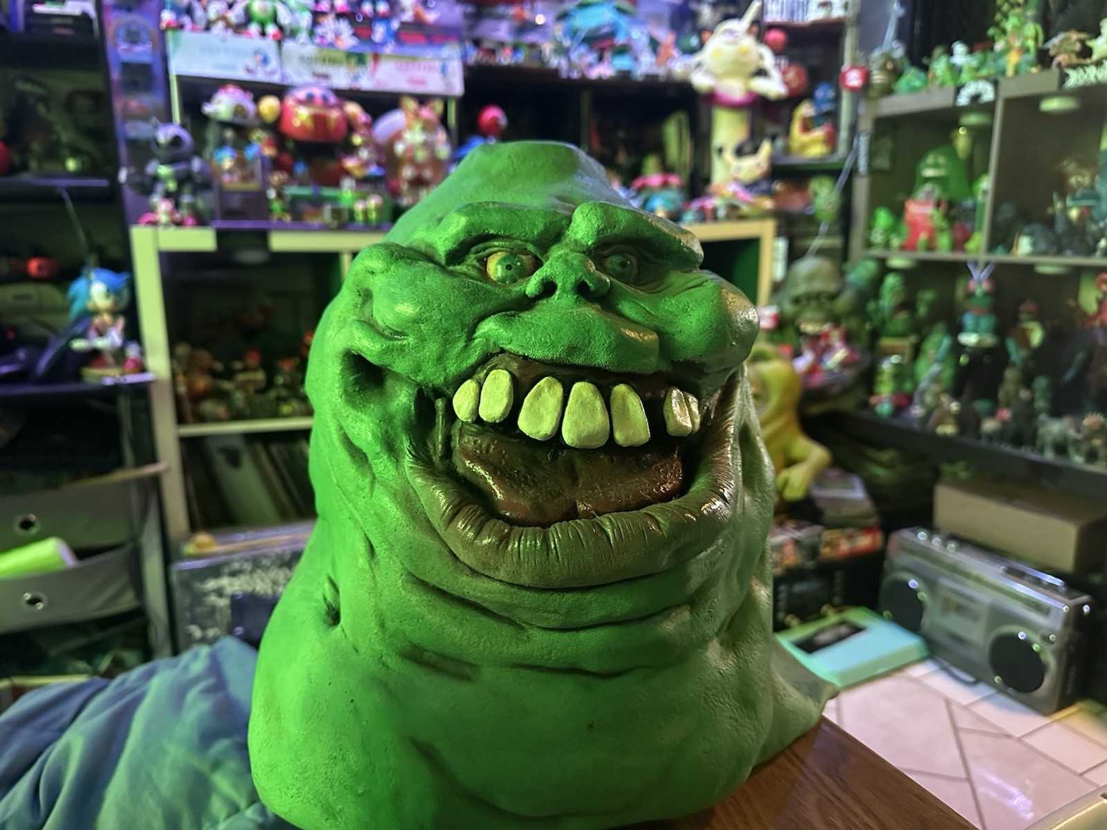 Vintage Slimer Halloween Mask Ghostbusters Classic Halloween Masks