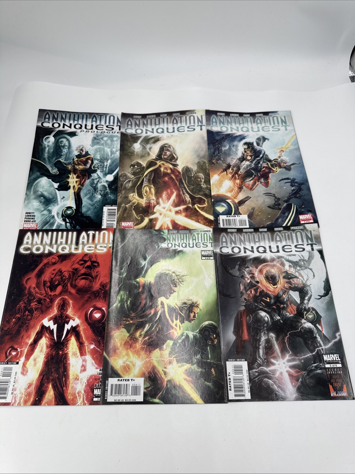 Annihilation Conquest Marvel Comics Run 1-5 + Prologue MISSING #6 Ships Fast