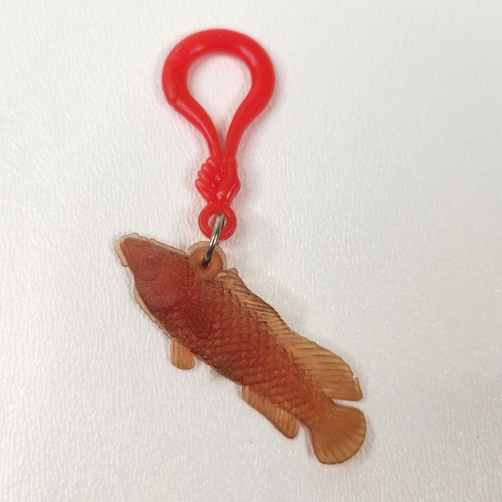 Vintage 1980s Plastic Bell Charm Fish For 80s Necklace