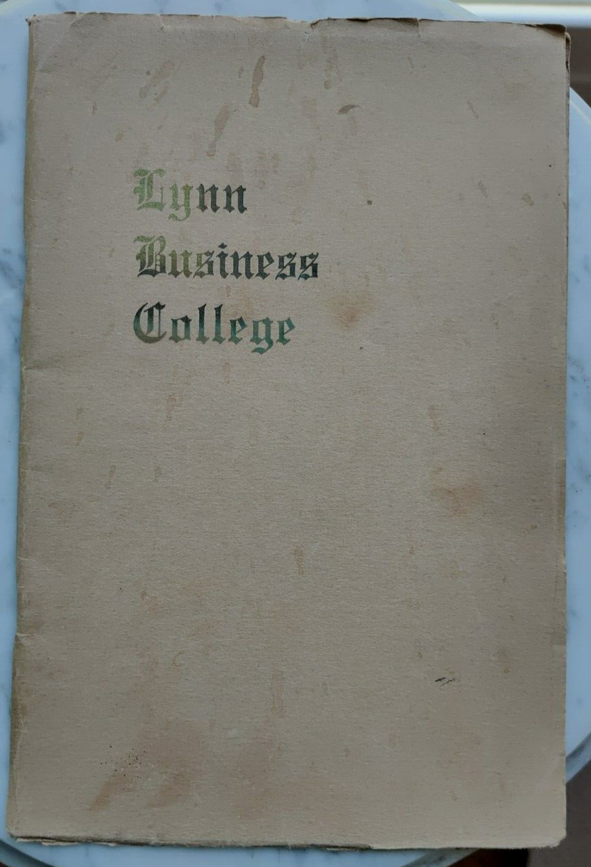 Lynn MA Business College c. 1915 Annual Prospectus Catalog / Photographs