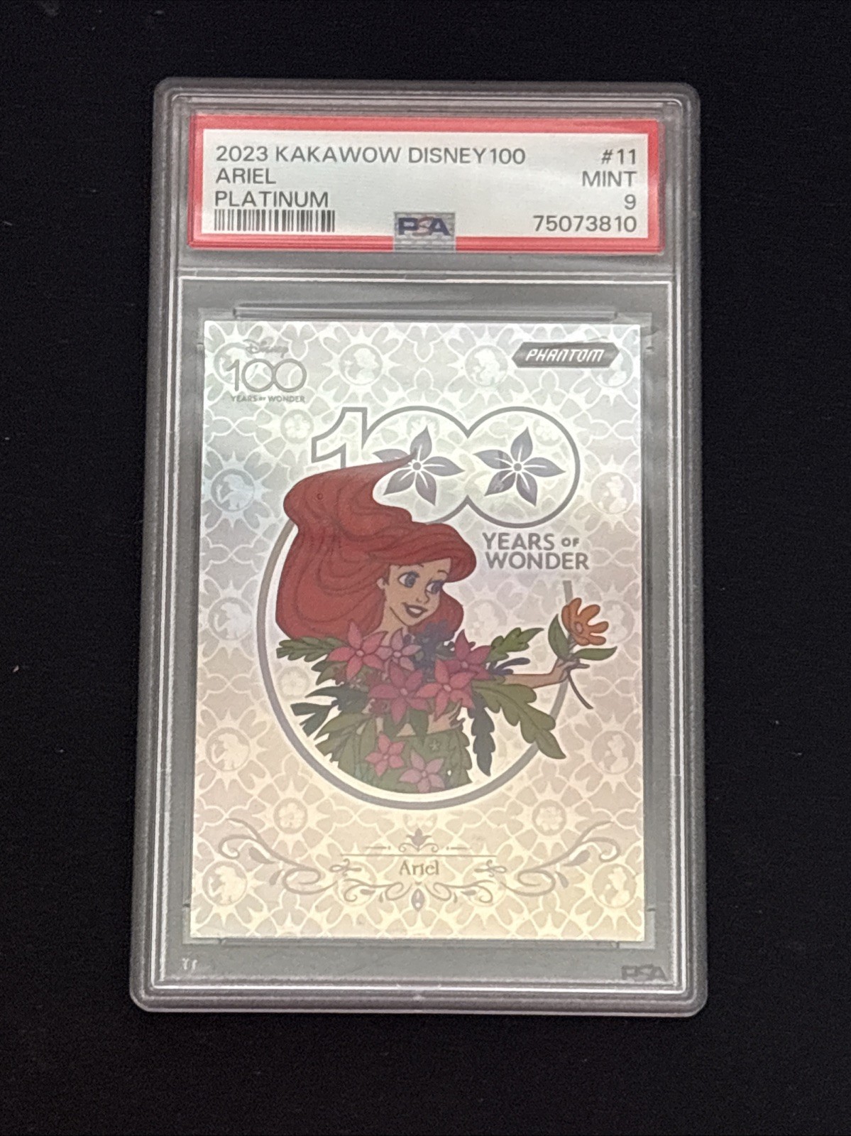 2023 Kakawow Disney 100 Ariel Platinum /225 PSA 9