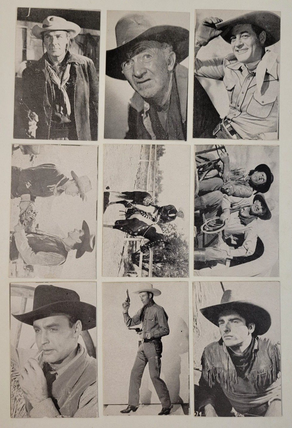 1947 WESTERN STARS Bond Bread COWBOY MOVIES 9 CARDS Nice EX/NM Rare RORY CALHOUN