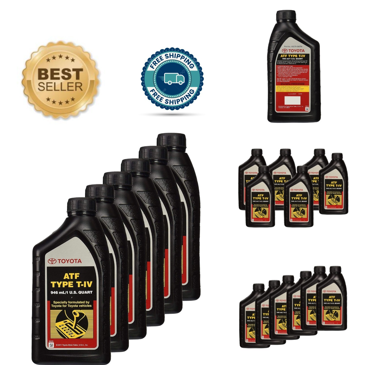 Toyota Automatic Transmission Fluid 6 Pack, 192 Ounces