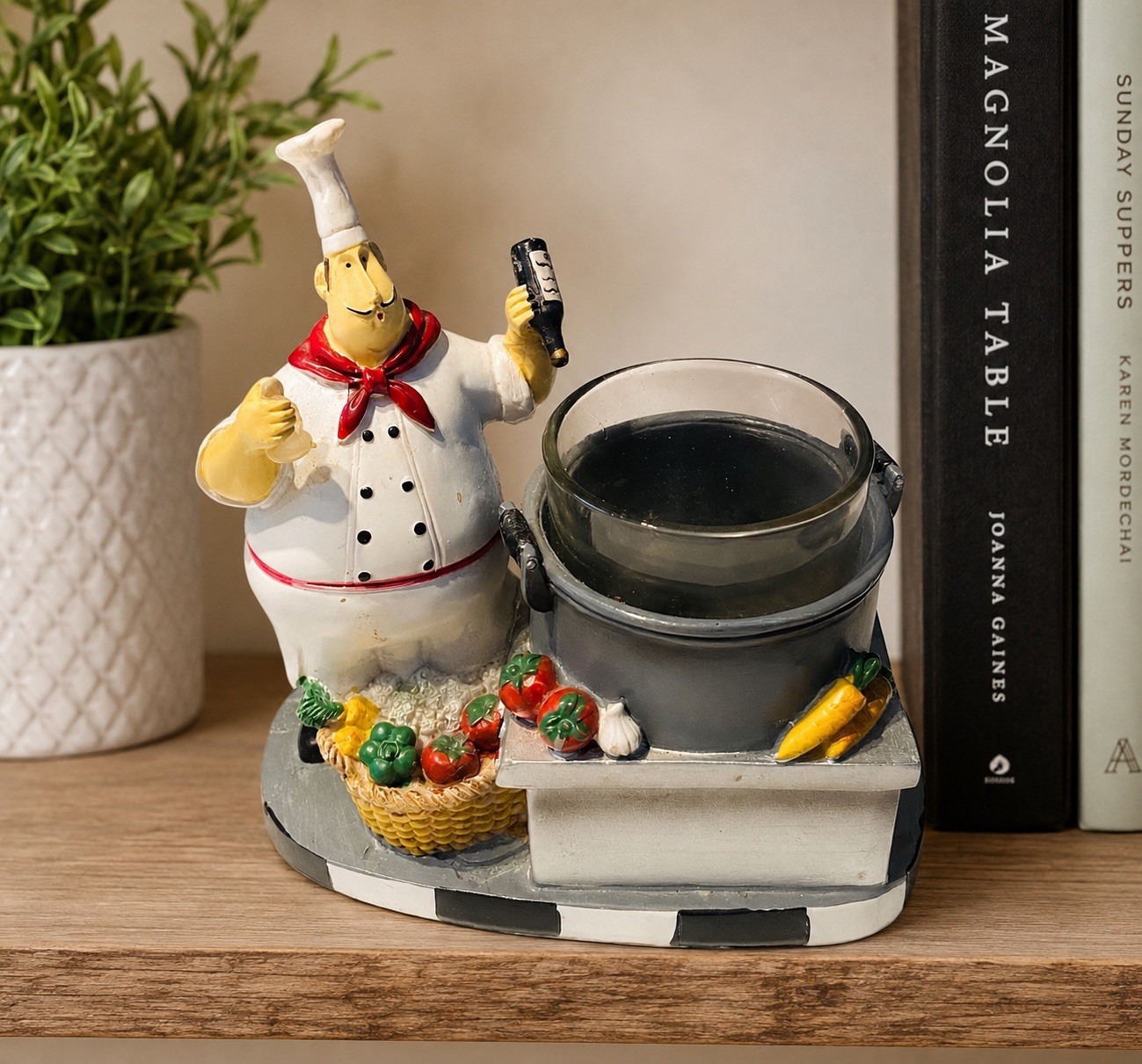 Yankee Candle. Italian Bistro Chef.  Whimsical.  Tea Light Votive Candle.