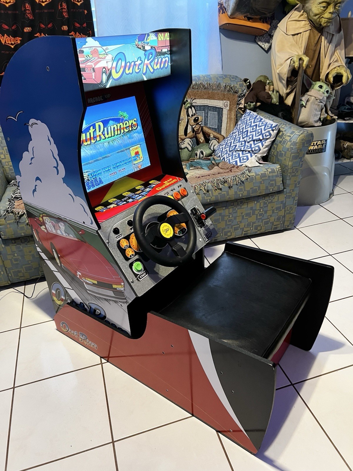 Arcade1up - OutRun (Sit-down)  Arcade 1up Out Run 1up Game 🔥 Rare