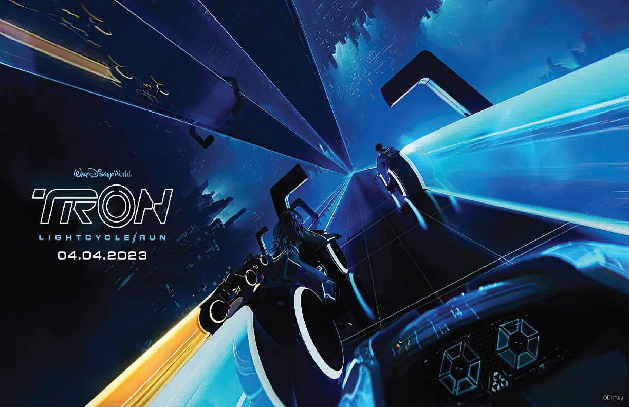 Tron LightCycle Run Opening Day Poster Walt Disney World WDW Magic Kingdom