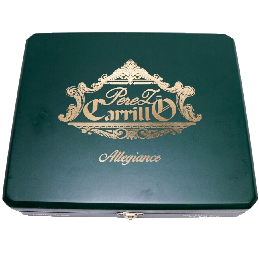 Perez Carrillo Allegiance Wingman Empty Wood Cigar Box 9.5\