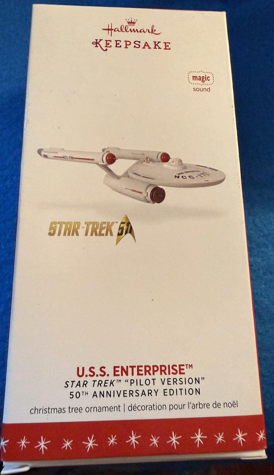 Hallmark 2016 Star Trek Pilot Version USS Enterprise Orn Mint SDCC NYCC 1/3450